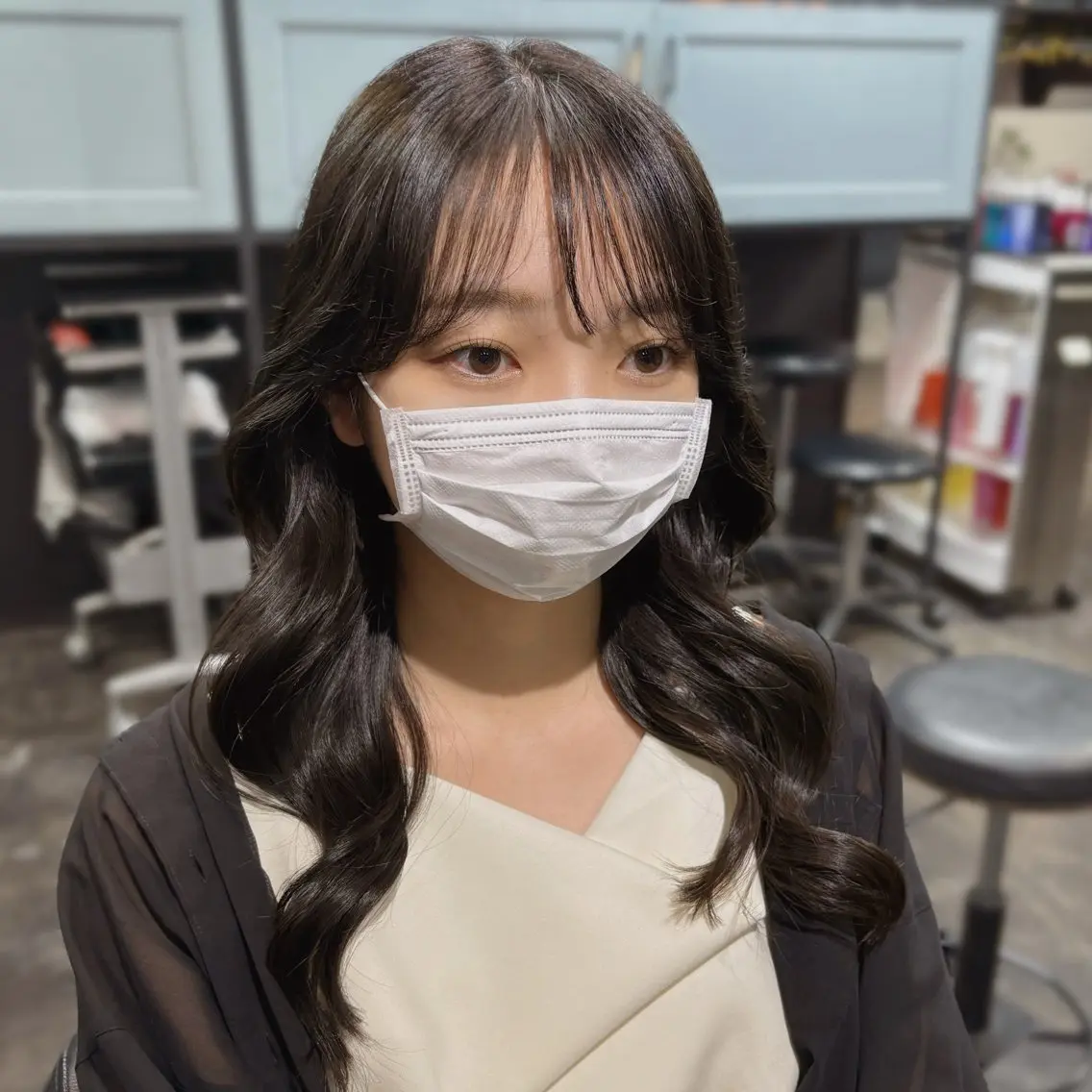 セミロング カット ヘアカラー 透明感カラー /レイヤー🫧ユイカのヘアスタイル