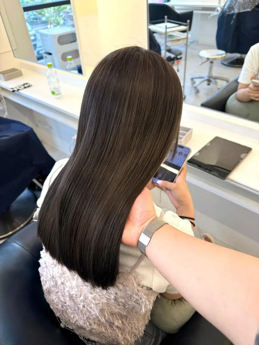 ロング カラー カット ヘアカラー Parve Mix/ 平 奈果🎀のヘアスタイル