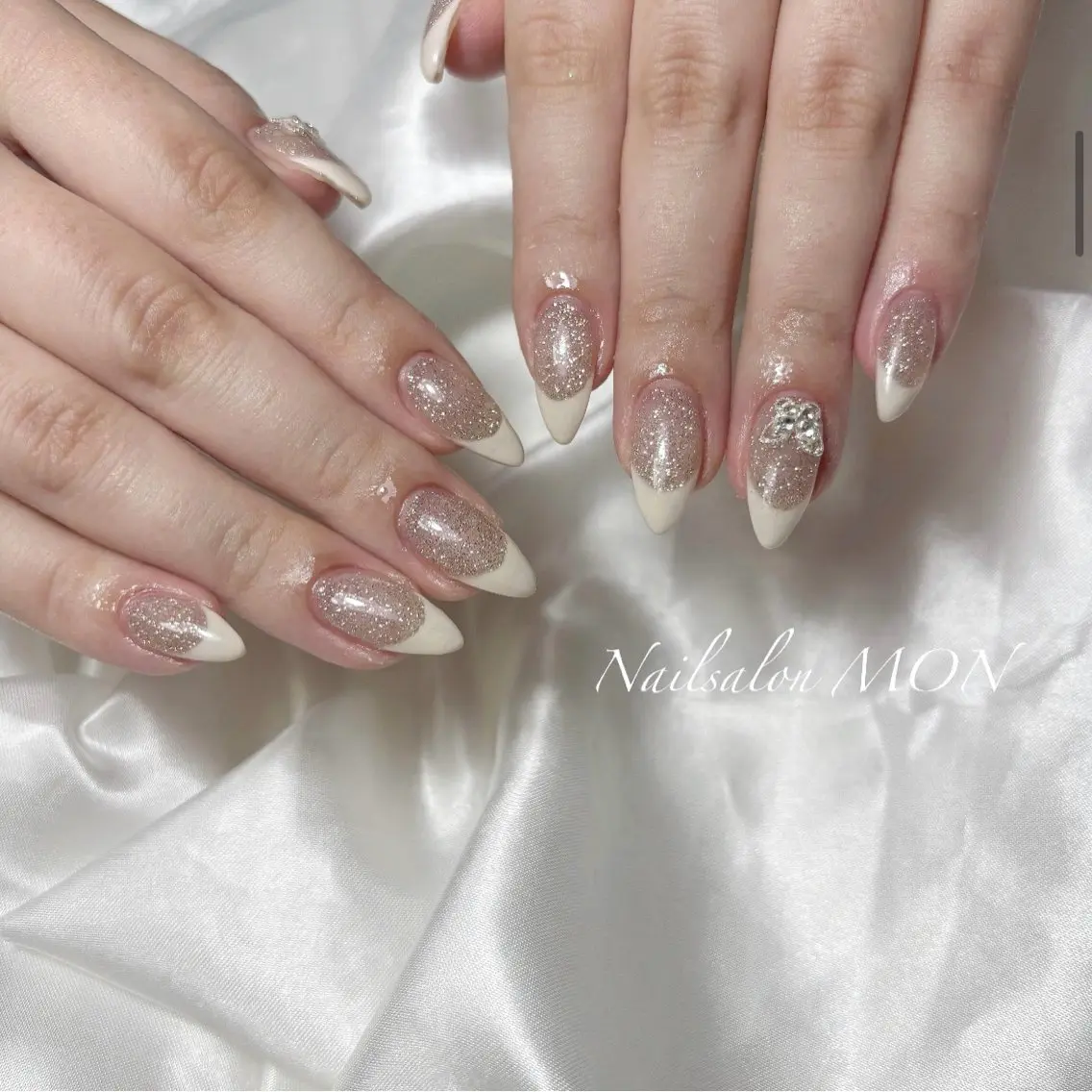 ネイル ラメ(グリッター) ハンドネイル Nailsalon MONのネイルデザイン