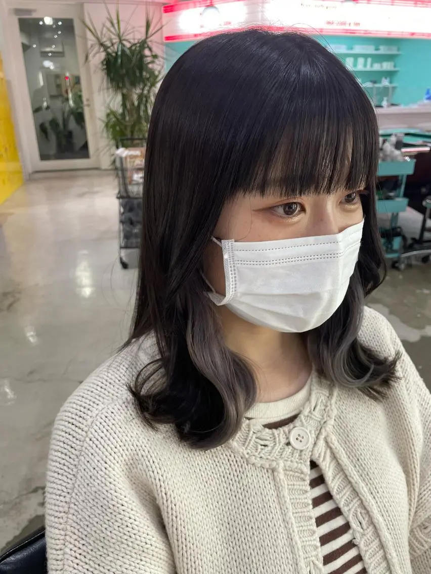🎟️インナーカラー🎟️ ꒰インナーブリーチ＋全頭カラー ꒱の写真