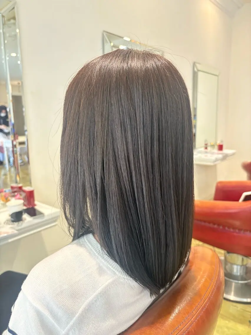 セミロング 髪質改善 縮毛矯正 stella KOKONEのヘアスタイル