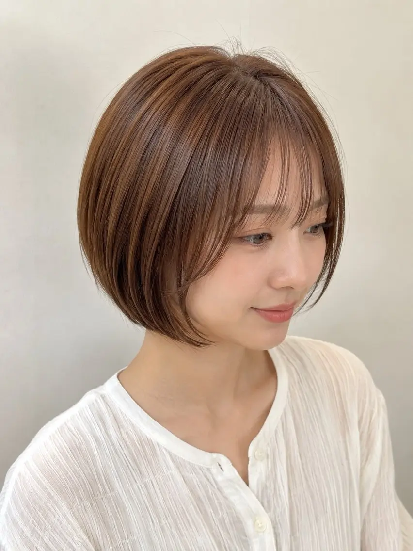 新メニューのブリーチレス韓国系カラー❗️10450円→7150円　ダブルカラーなしで透明感でる新しいカラーの写真