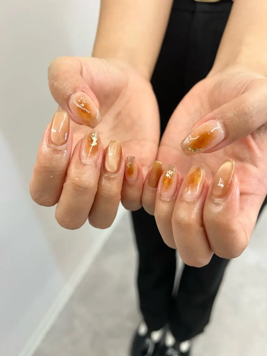 ネイル チークネイル ジェルネイル 韓国ネイル マグネットネイル ニュアンスネイル ハンドネイル ハンドケア Bana_ Nailのネイルデザイン