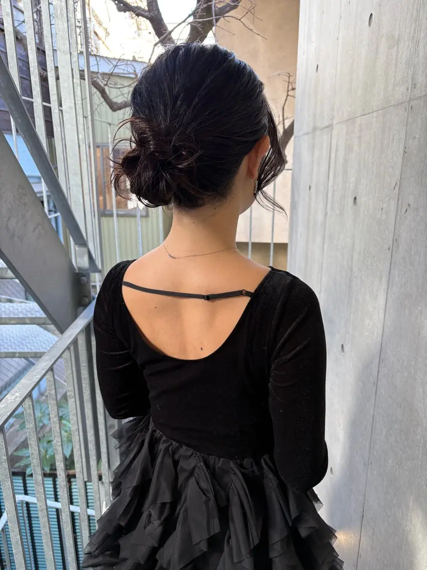 ミディアム ヘアアレンジ ヘアセット yuuna/ ハッシュカット🎀のヘアスタイル