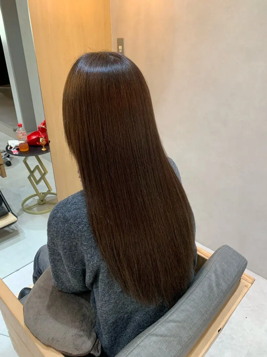 ロング 縮毛矯正 本多 永佳のヘアスタイル