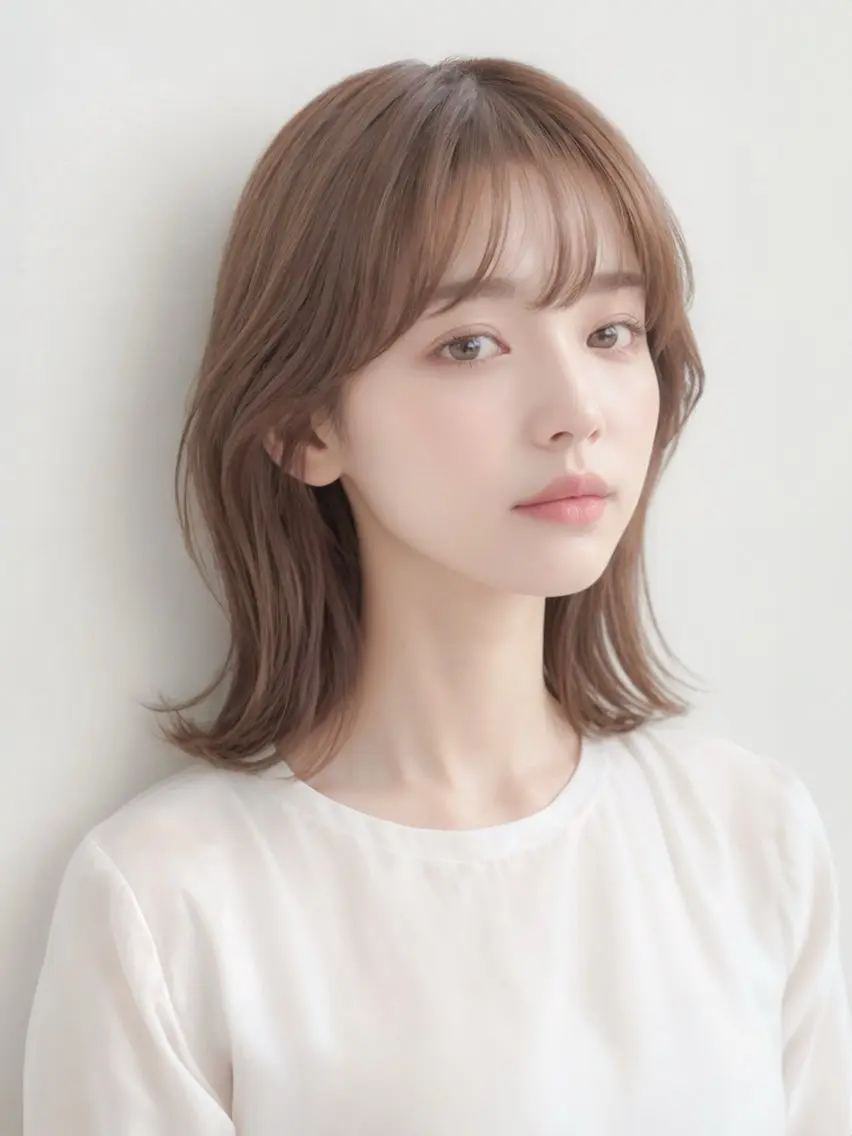 ミディアム 小松崎 友宏のヘアスタイル