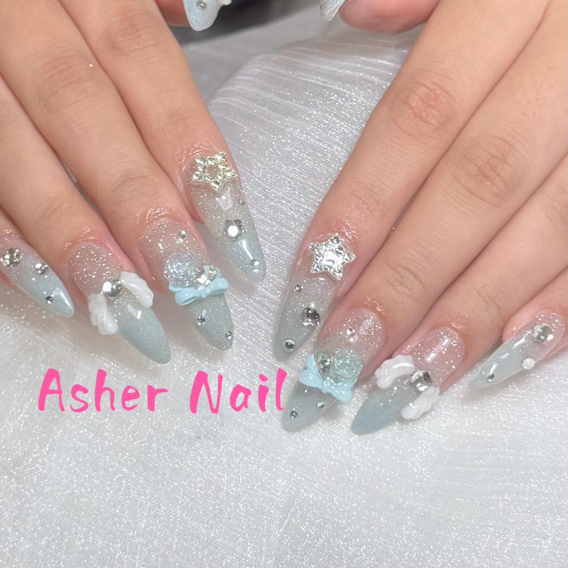ネイル ハンドネイル ハンドケア Asher-Yuki 🍁のネイルデザイン