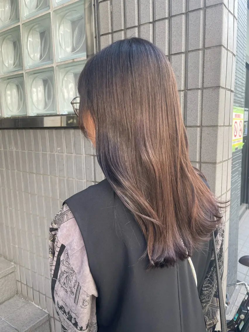 ロング カラー カット ヘアカラー 野町好花 レイヤー/髪質改善のヘアスタイル