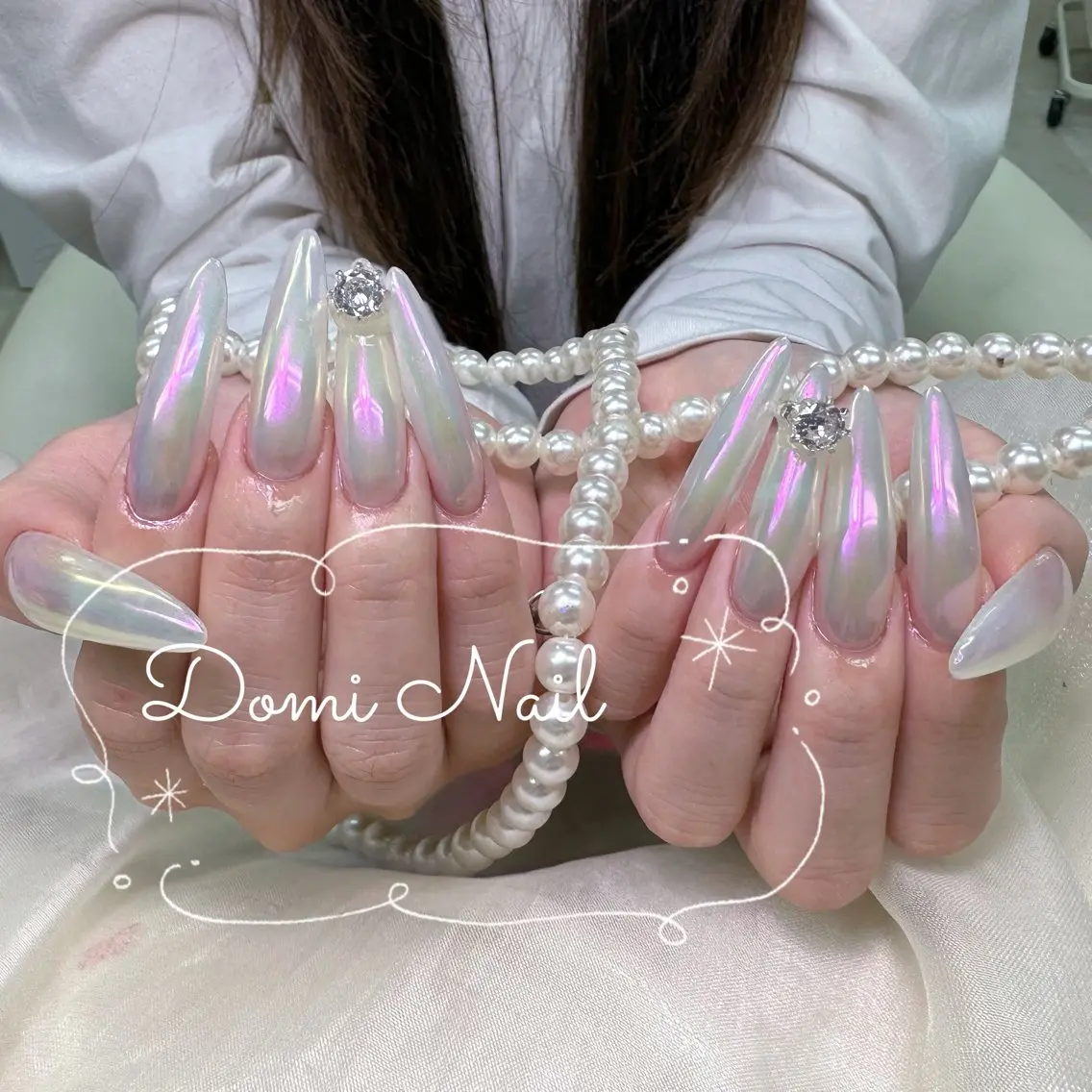 ネイル ロングネイル ハンドネイル Domi Nail Salonのネイルデザイン