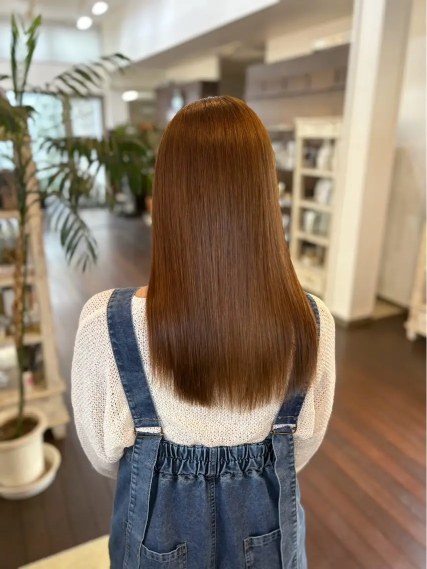 ロング ヘアカラー 原 航進のヘアスタイル