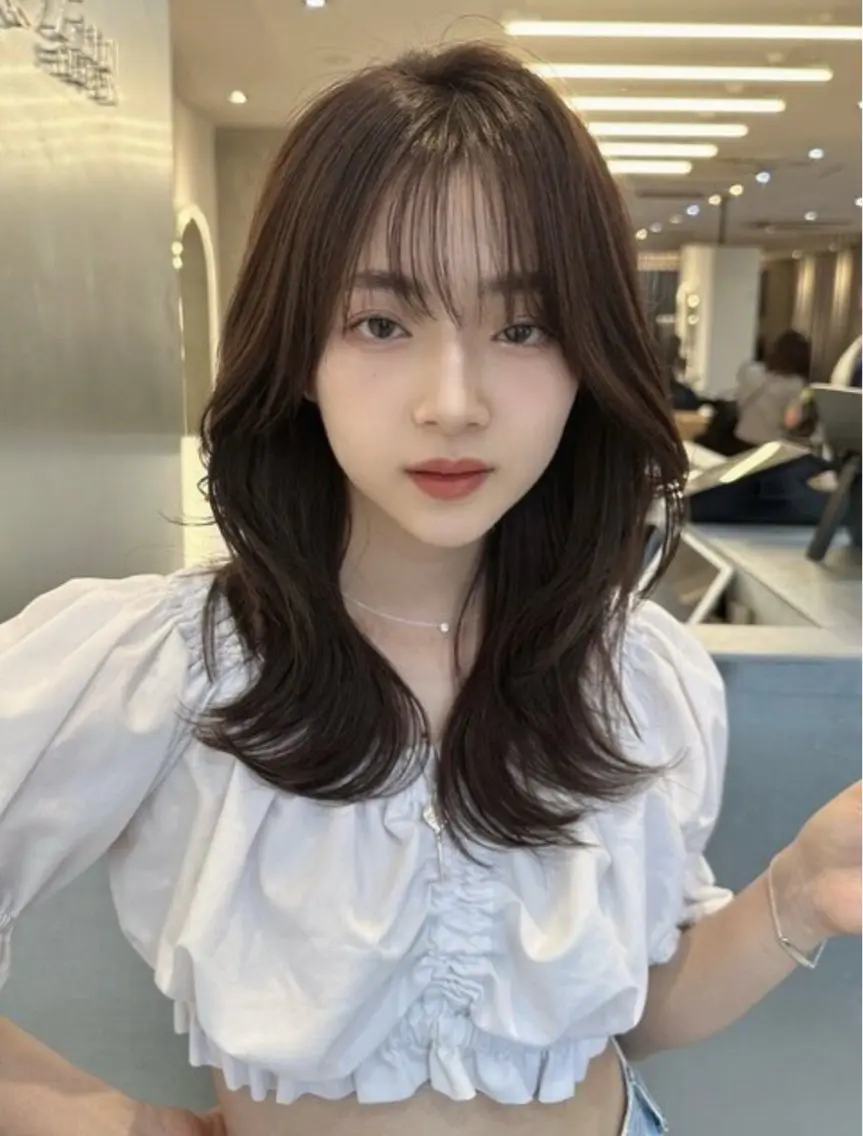超音波アイロン付き🪄💗💓ワンカラー+Premium髪質改善💓💗の写真