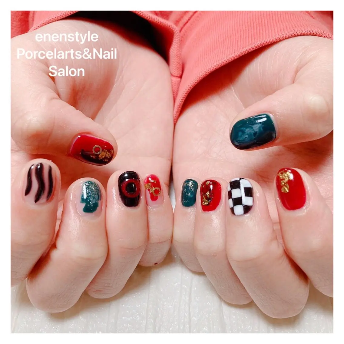 ショート ネイル 🐾enen style 🐾のネイルデザイン