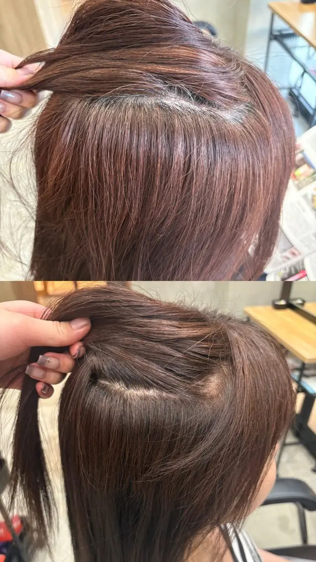 カラー かわうち れなのヘアスタイル