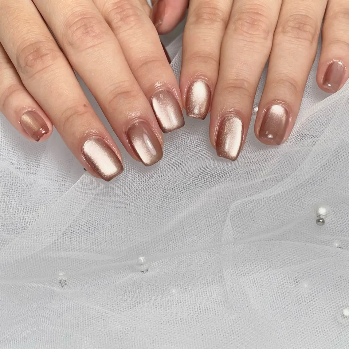 ネイル フラッシュネイル マグネットネイル ワンカラーネイル ハンドネイル RE SALONのネイルデザイン