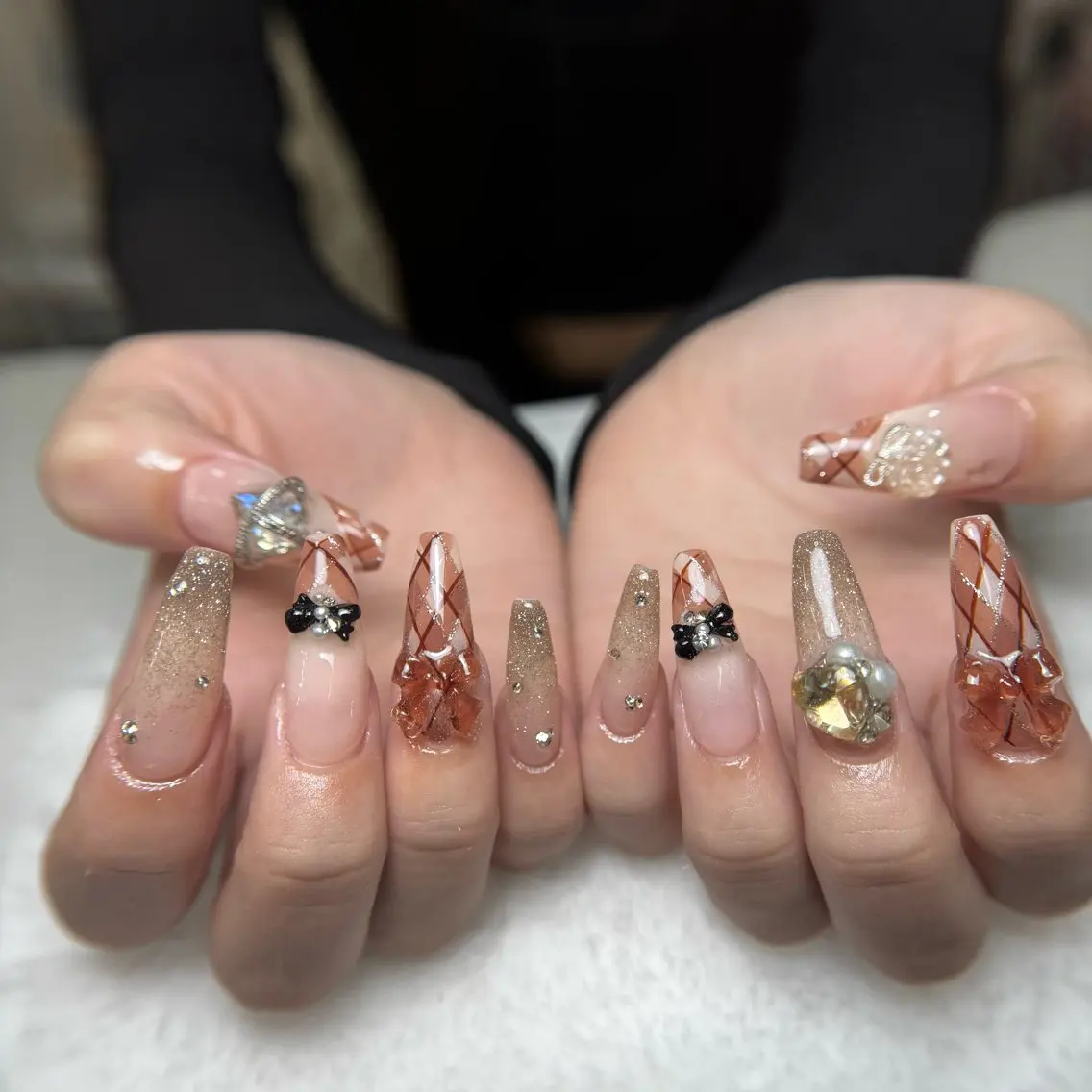 ネイル 長さ出し ジェルネイル オフィスネイル ワンカラーネイル パラジェル ハンドネイル KITTY nailsのネイルデザイン