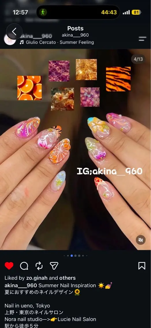 ネイル ハロウィン 氷ネイル・うるうるネイル マットネイル ニュアンスネイル リボン ハンドネイル akina nailsのネイルデザイン
