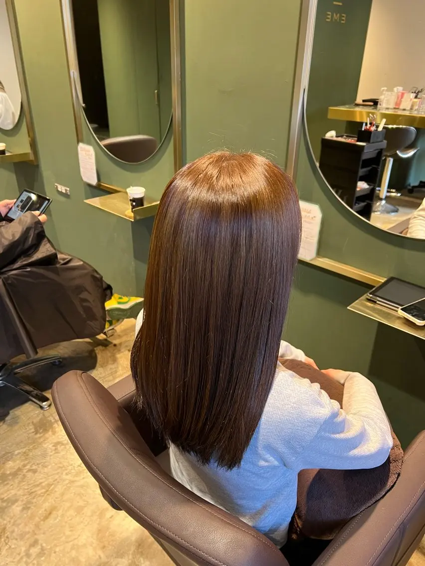 セミロング カラー 透明感カラー カラースペシャリスト しょう🧑🏼‍🎨のヘアスタイル
