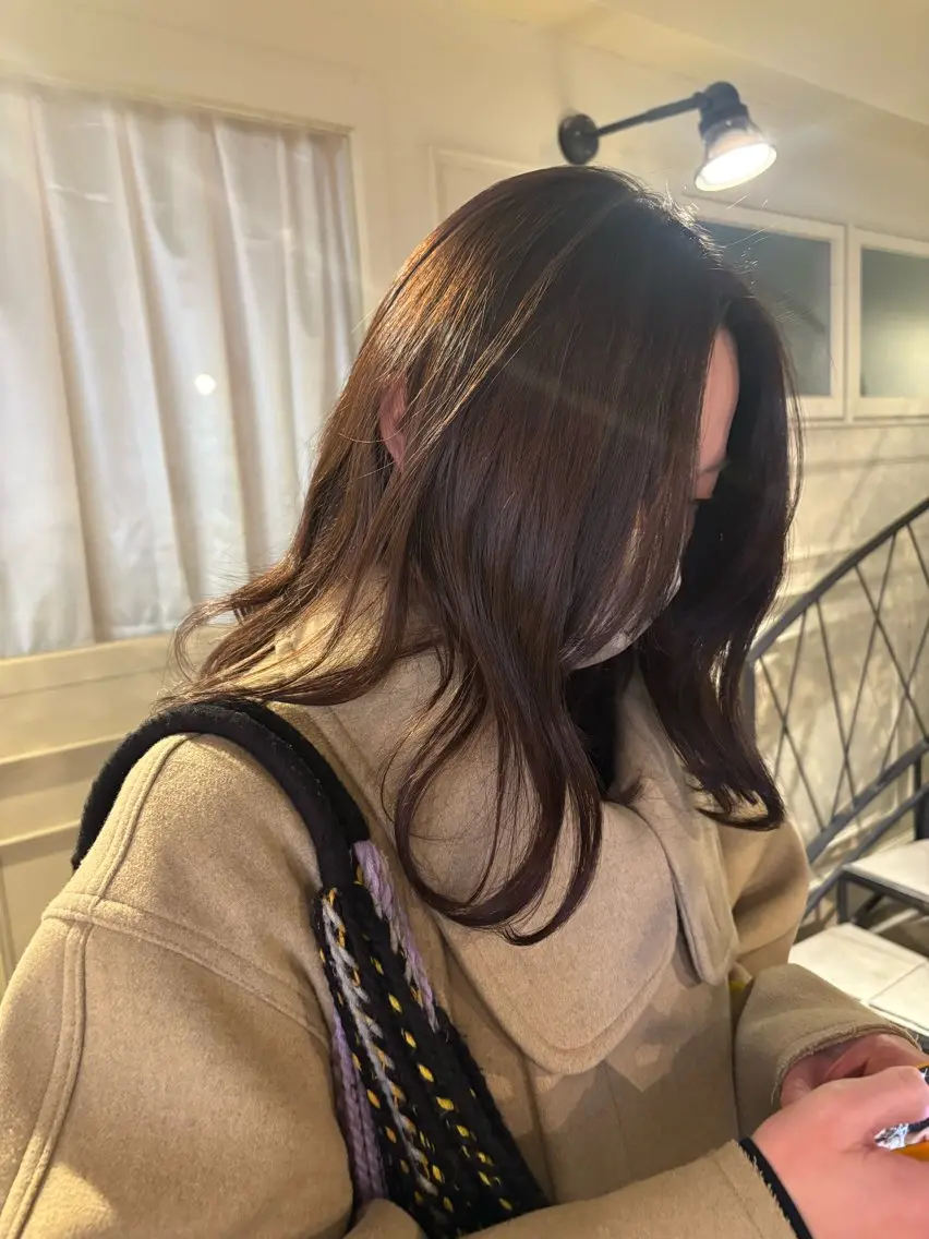 ミディアム カラー ヘアカラー トリートメント Make's表参道 らら🌼のヘアスタイル