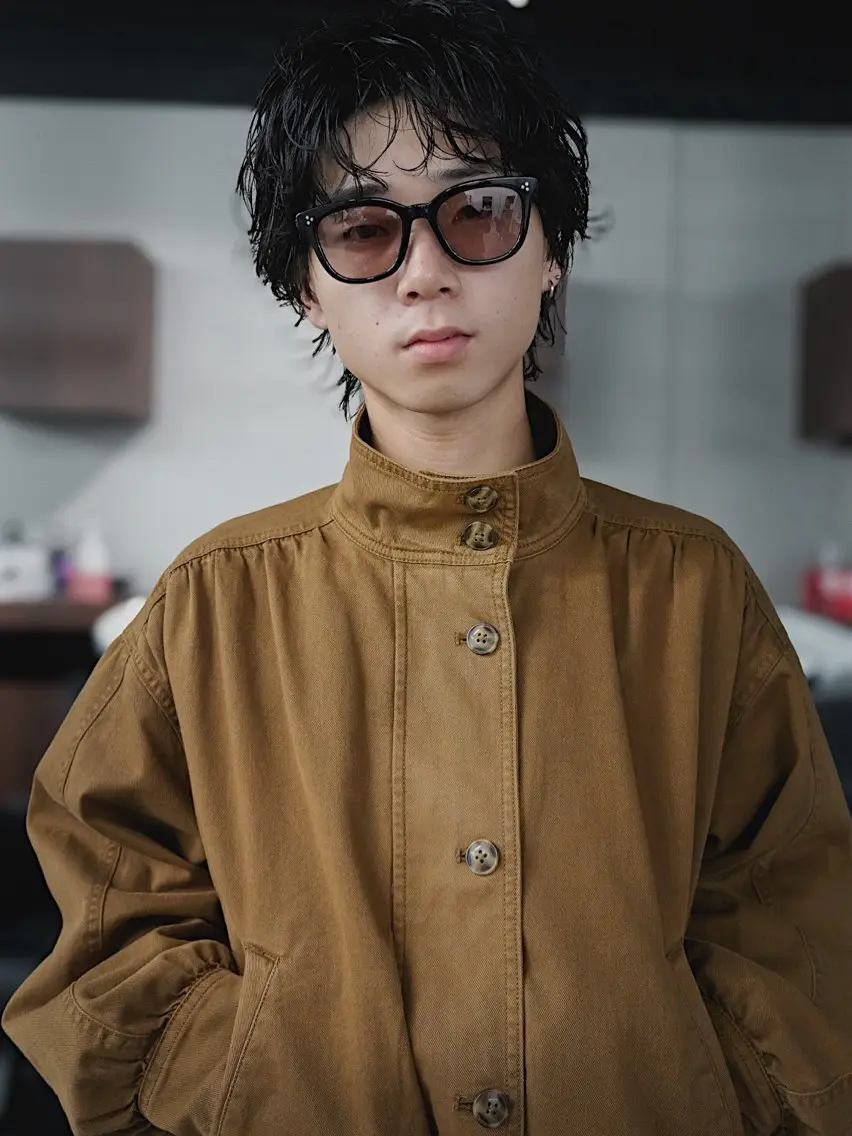 パーマ メンズ カット パーマ キタダ ヒロキのヘアスタイル
