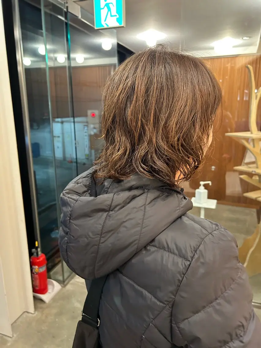 ミディアム アオキ サキ💫のヘアスタイル