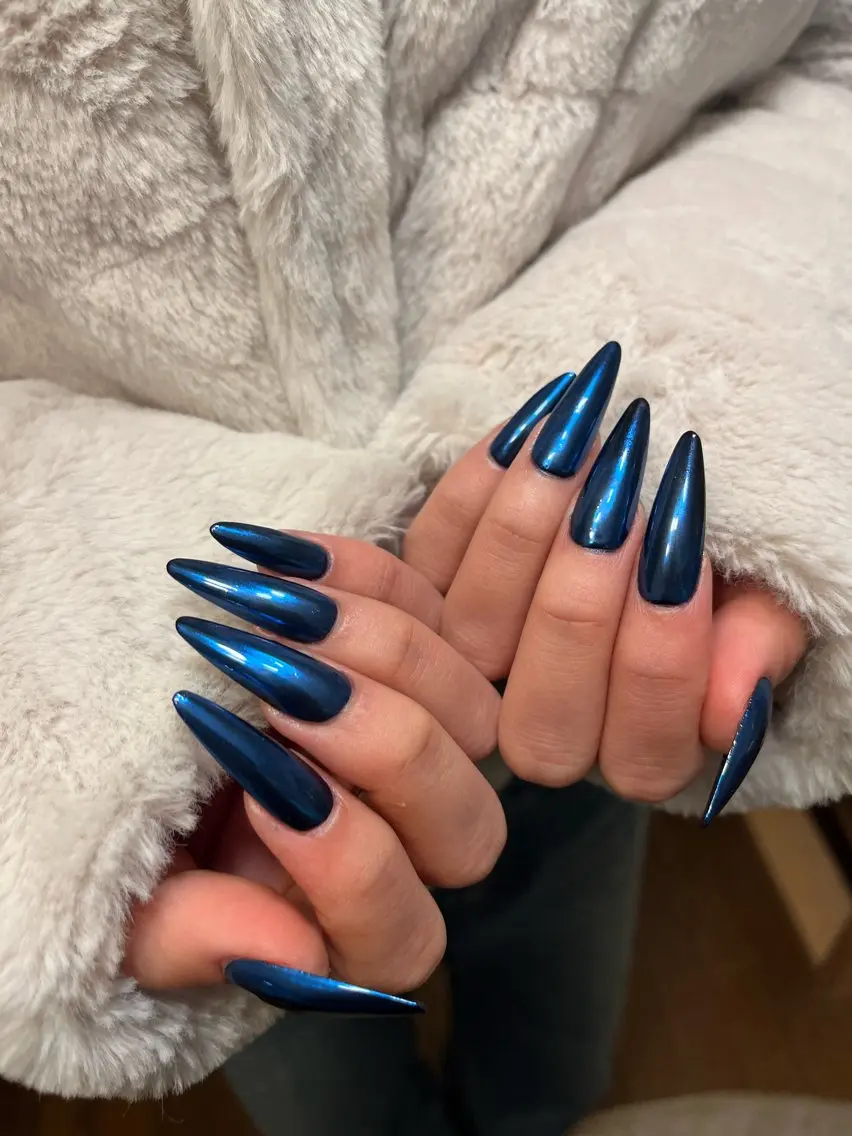 長さだしあり(après)gel-x🥣ミラー、マグネット、オーロラのワンカラーの写真