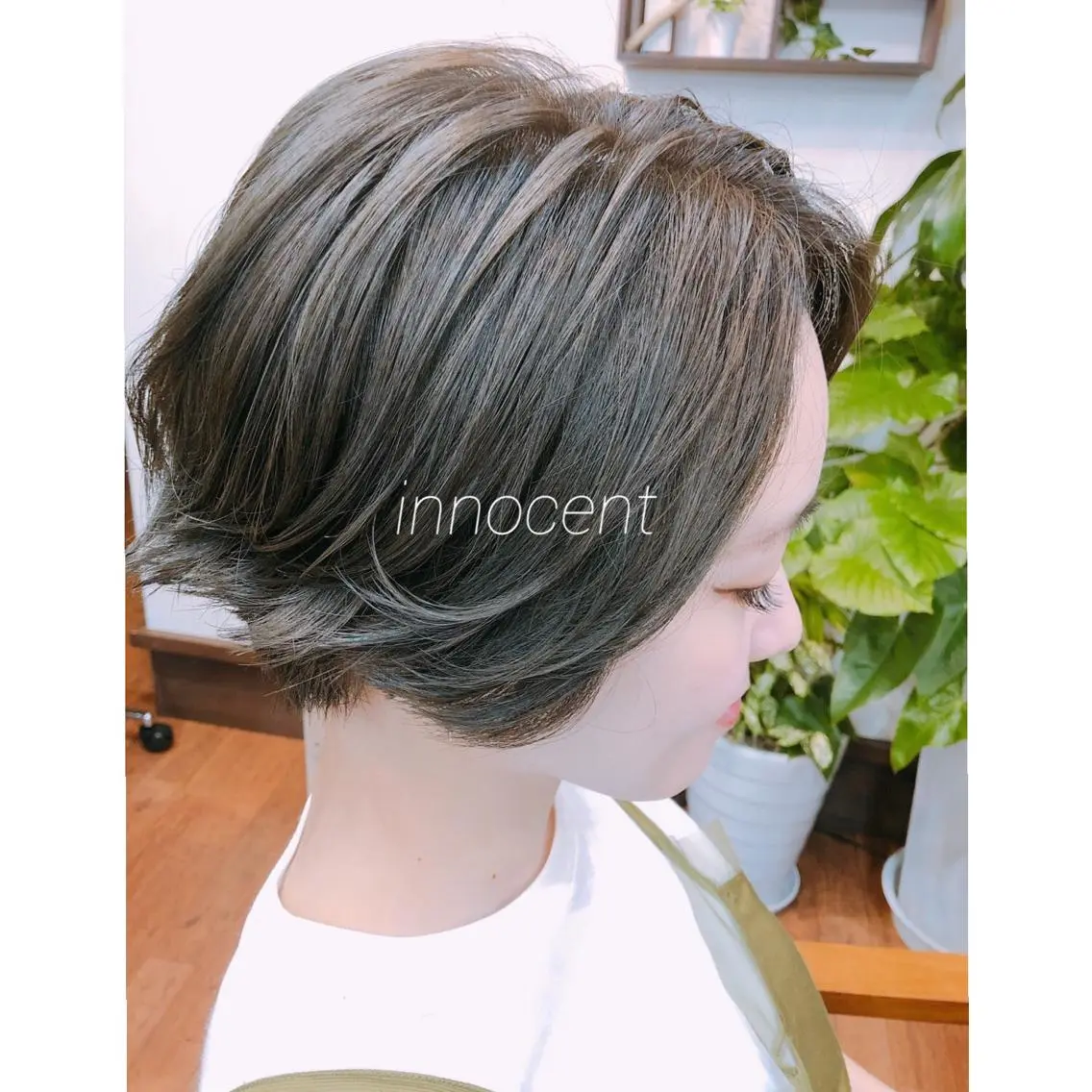 カラー アッシュ hamada ikumiのヘアスタイル