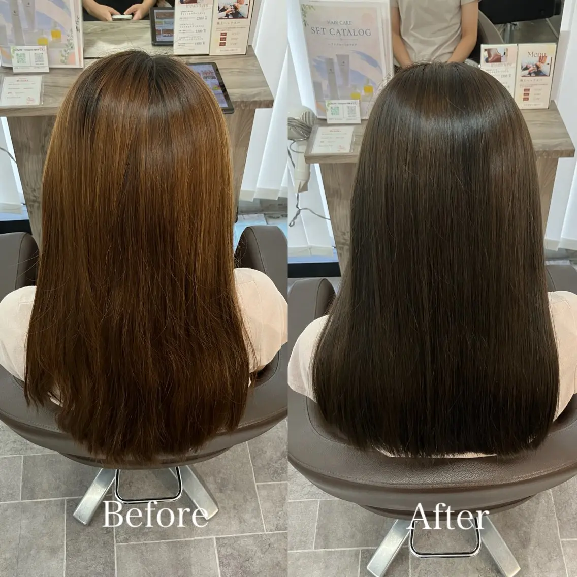 ロング カラー 透明感カラー グレージュ カット ヘアカラー トリートメント Dolceカレン /カットモデル募集中のヘアスタイル