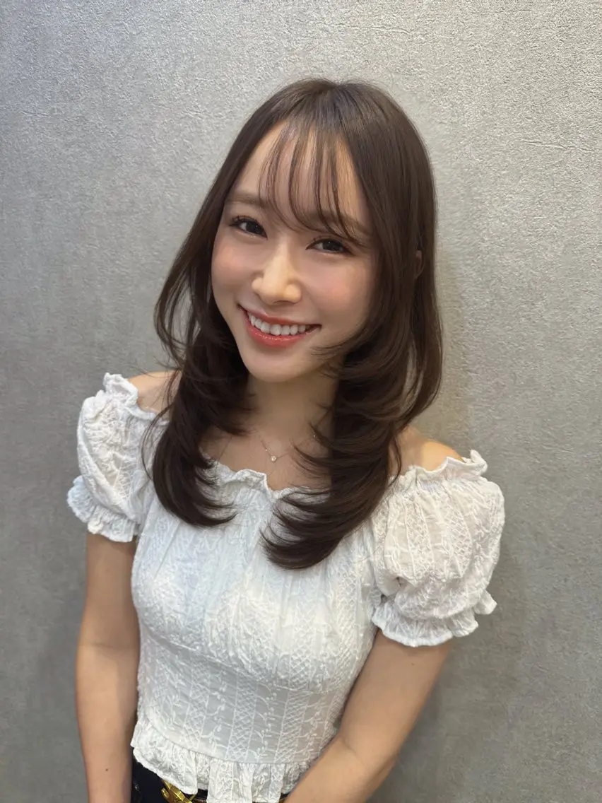 ロング トリートメント 平川友理💘 似合せカットカラーのヘアスタイル