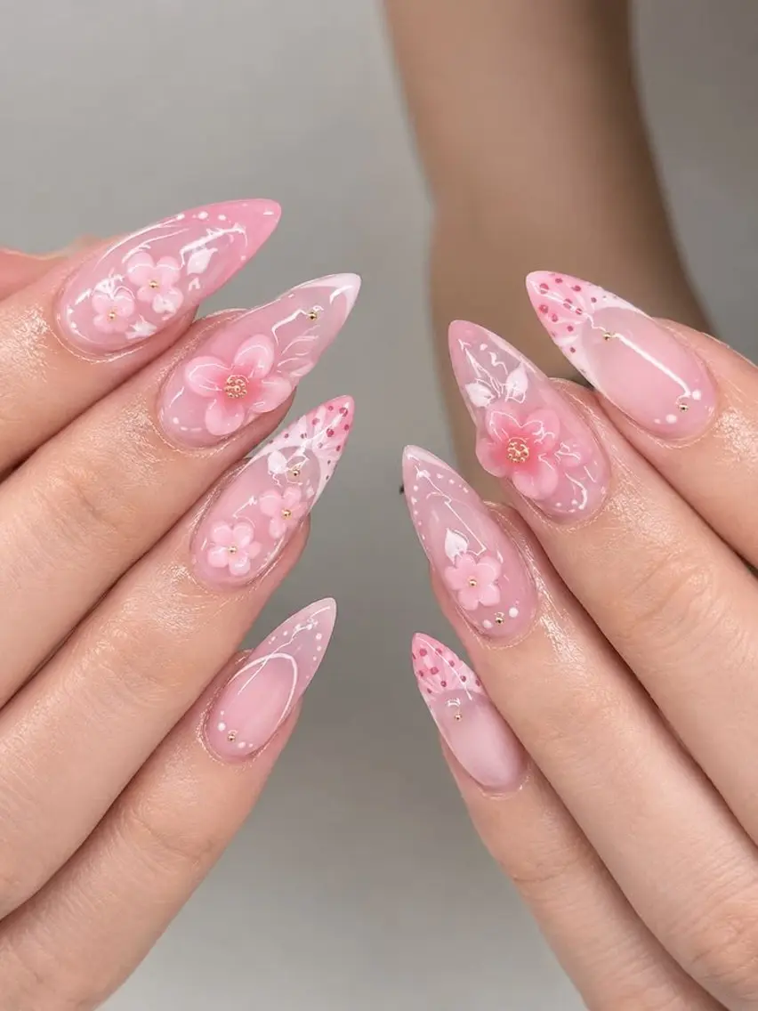 ネイル アートネイル ジェルネイル 韓国ネイル ニュアンスネイル 夏ネイル ハンドネイル Umee Nailのネイルデザイン