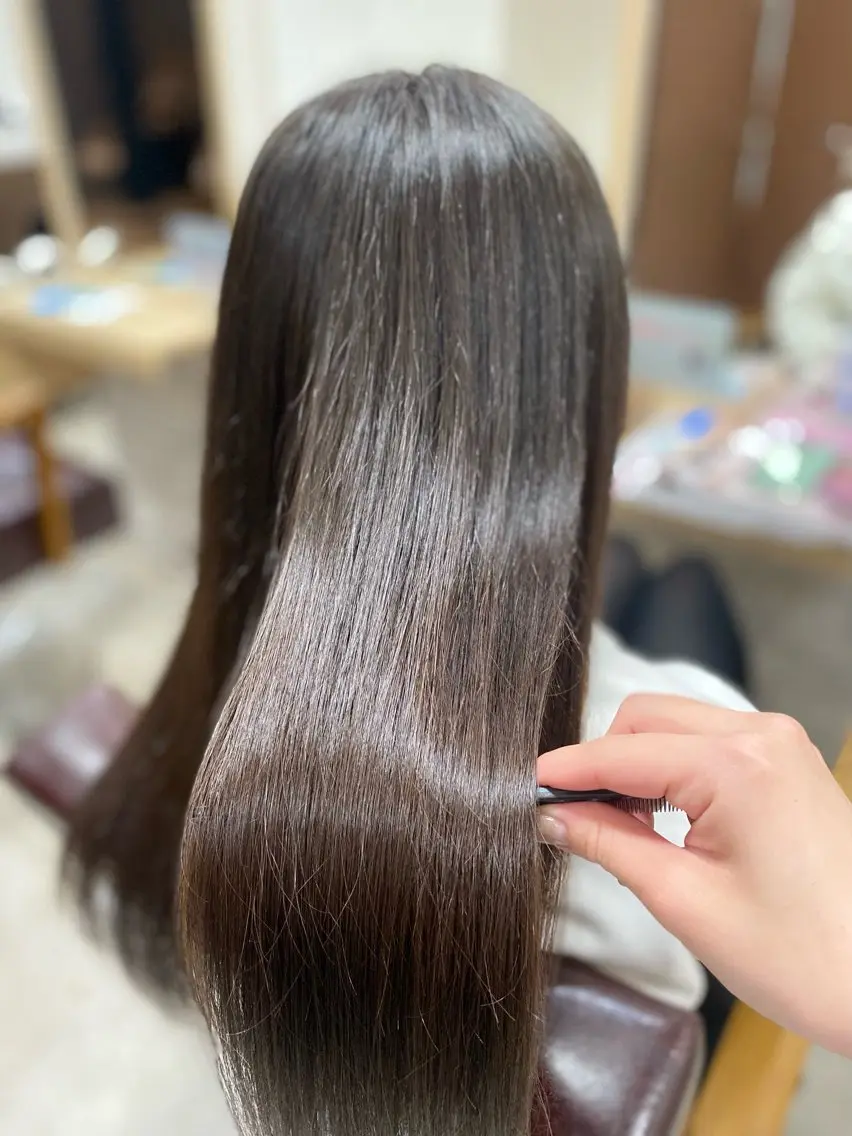 ロング 縮毛矯正 トリートメント 🎀髪質改善🎀 Olive南森町のヘアスタイル