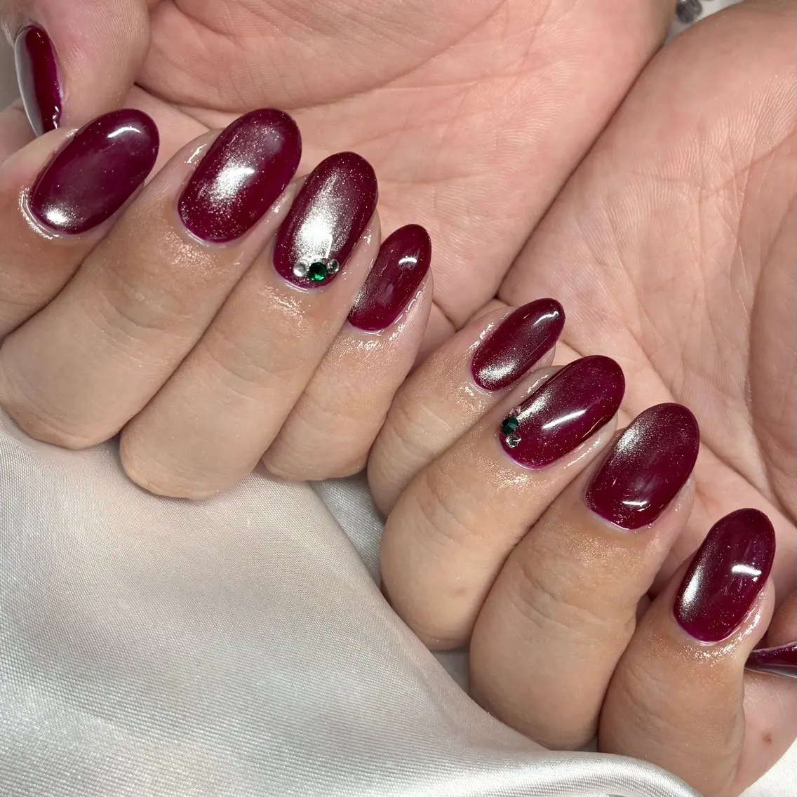 ネイル ジェルネイル マグネットネイル ハンドネイル Nail ヌシん家 AKANEのネイルデザイン