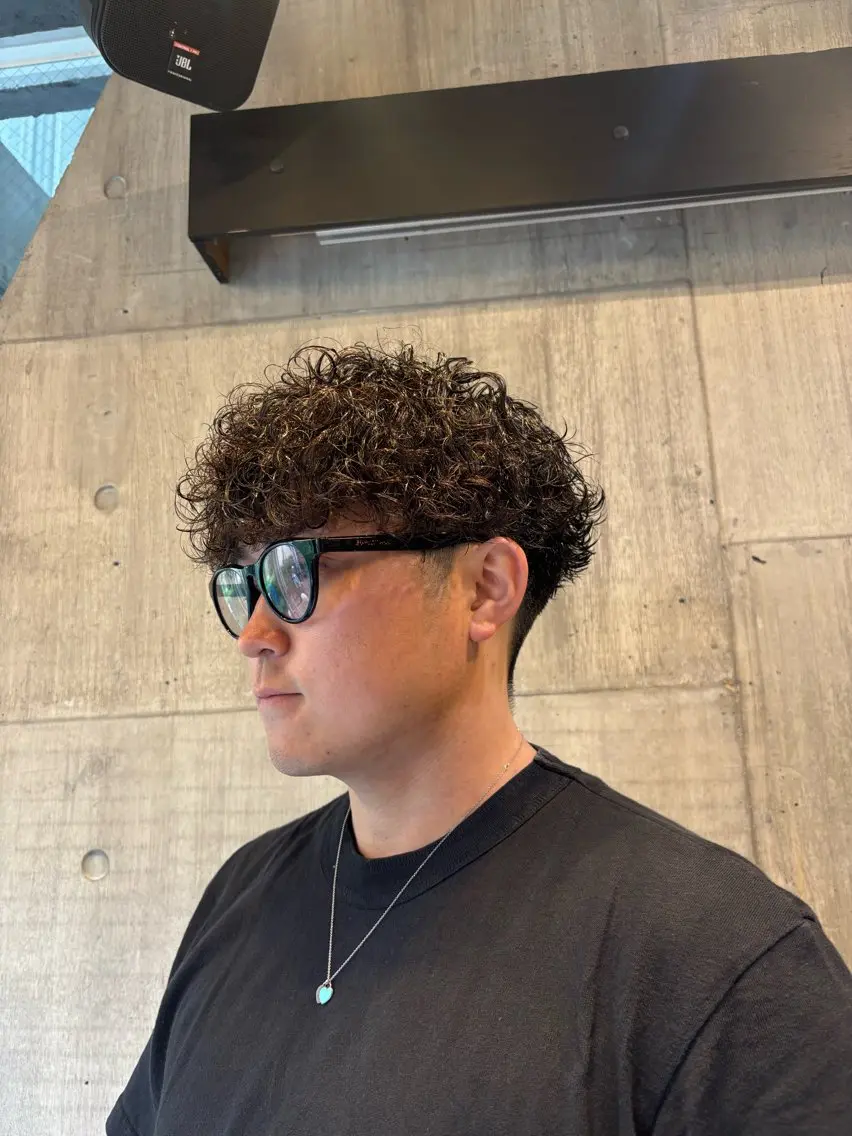 ショート パーマ メンズ メンズパーマ カット パーマ 💈 FUZUKI💈のヘアスタイル