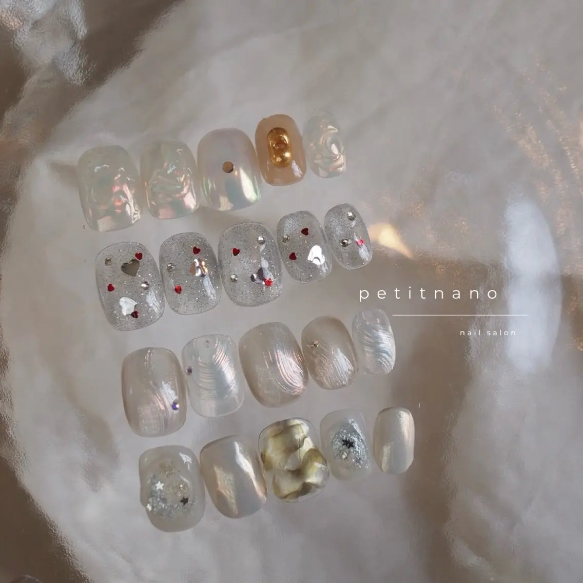 ネイル オーロラネイル ニュアンスネイル ハンドネイル nail‪◯ petitnanoのネイルデザイン