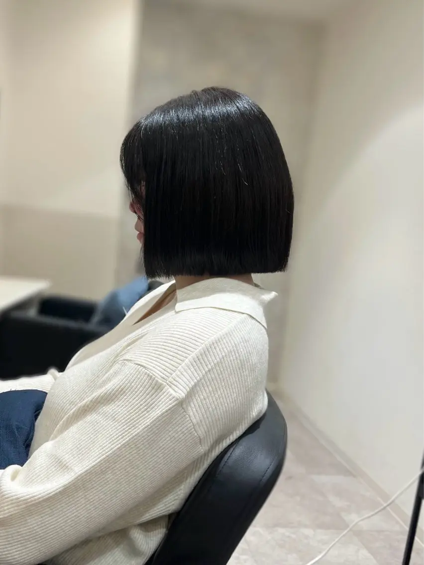 ショート 堤　葵生/透明感カラ ー/髪質改善縮毛矯正のヘアスタイル