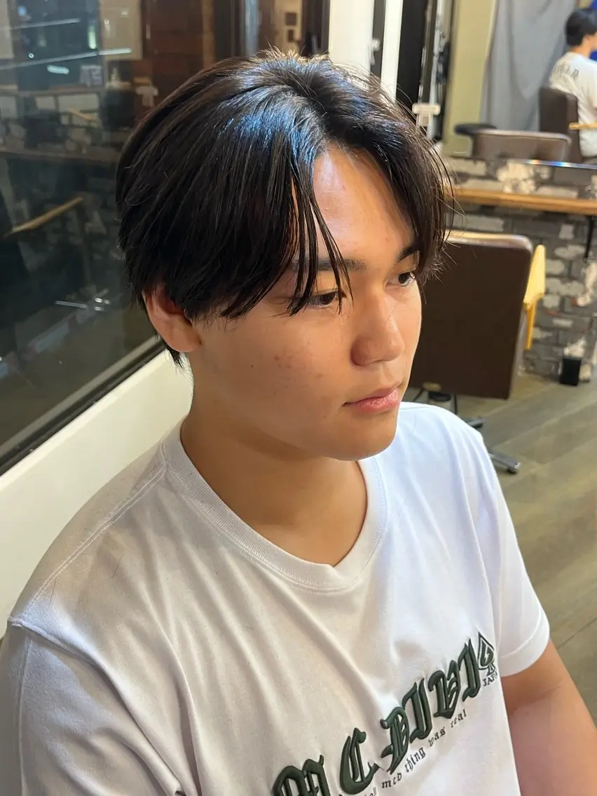 パーマ メンズ カット パーマ 垢抜けのあっきー/ 本厚木徒歩1分のヘアスタイル