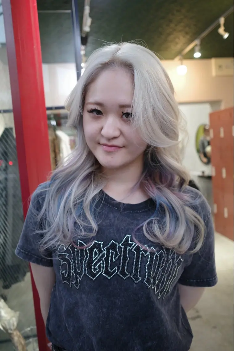 ロング カラー ヘアカラー 梅田デザインカラー 🌈🏆ヒノキのヘアスタイル