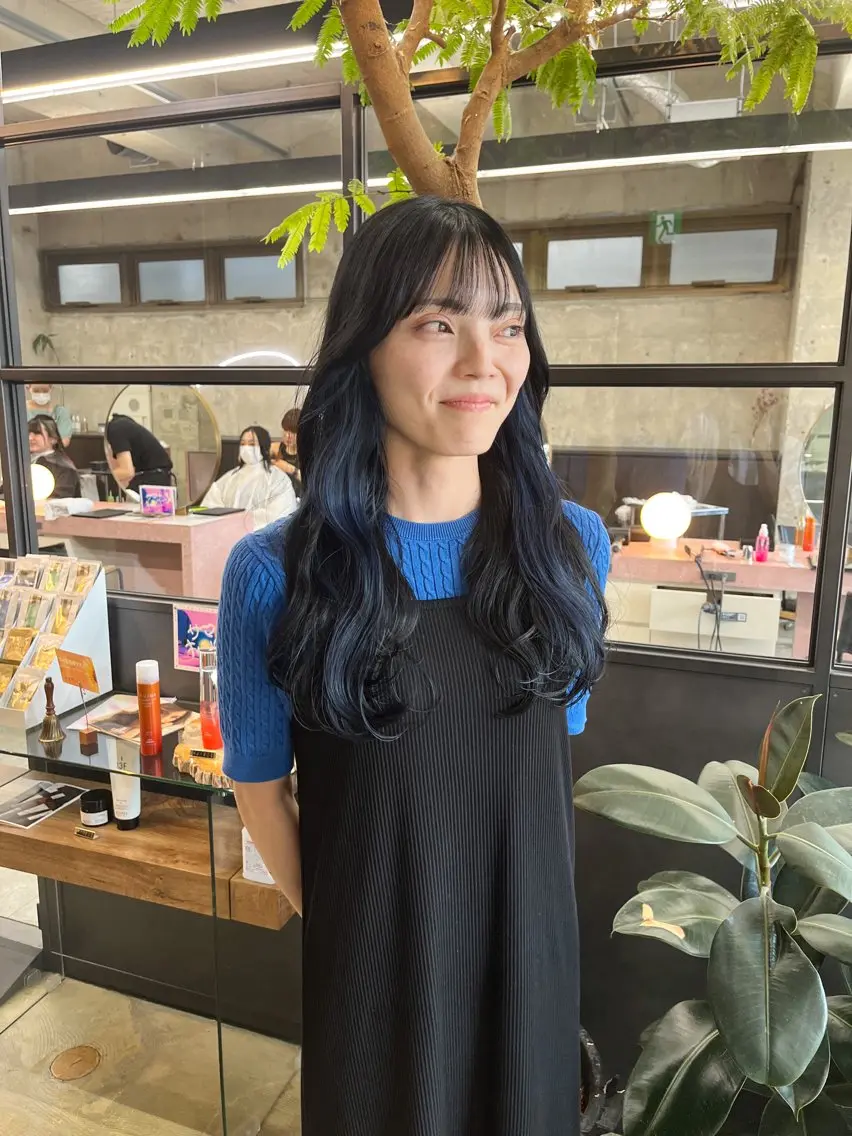 ロング カット ヘアカラー 中江 友哉のヘアスタイル