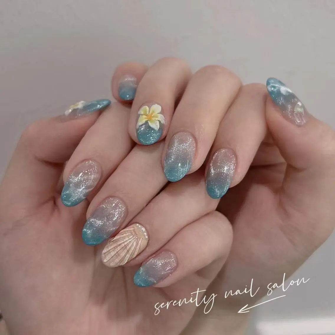 ネイル 長さ出し 持ち込み ワンホンネイル ハンドネイル ハンドケア ✨Serenity Nail salonのネイルデザイン