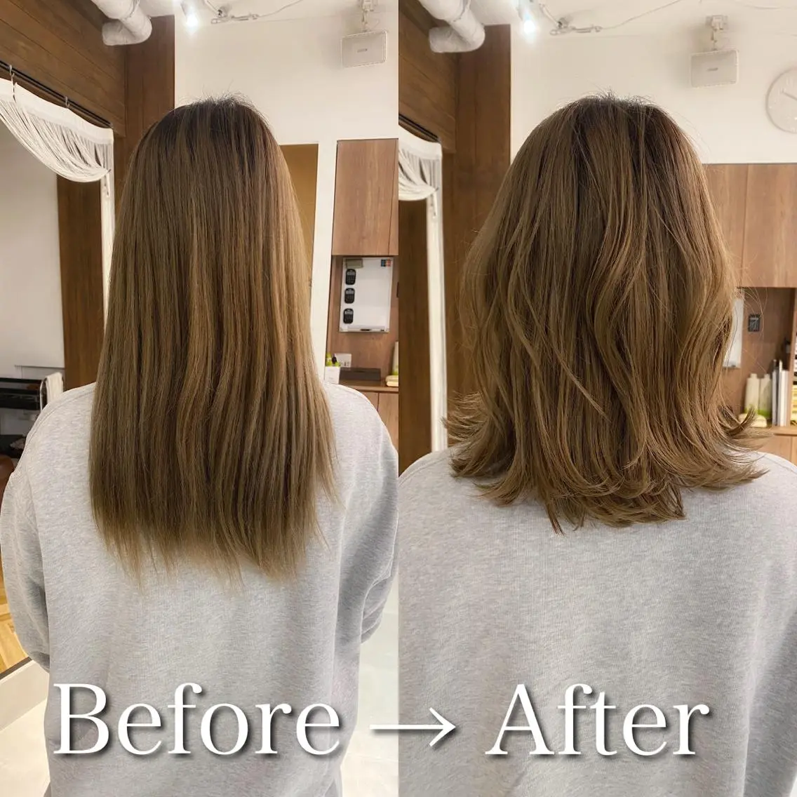 ミディアム ヘアアレンジ レイヤーカット 髪質改善特化 安東駿介のヘアスタイル