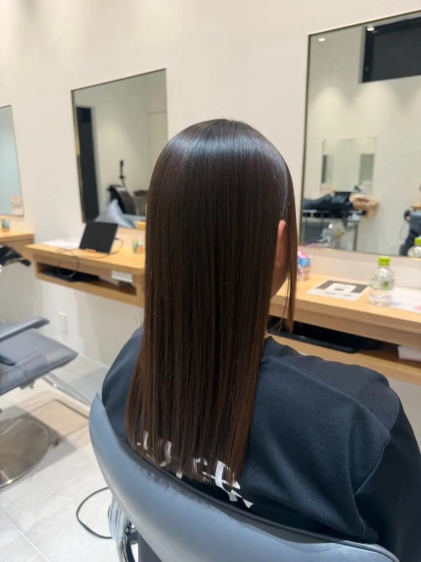ロング パーマ 縮毛矯正 カラー/メンズカット 🌟なるみももかのヘアスタイル