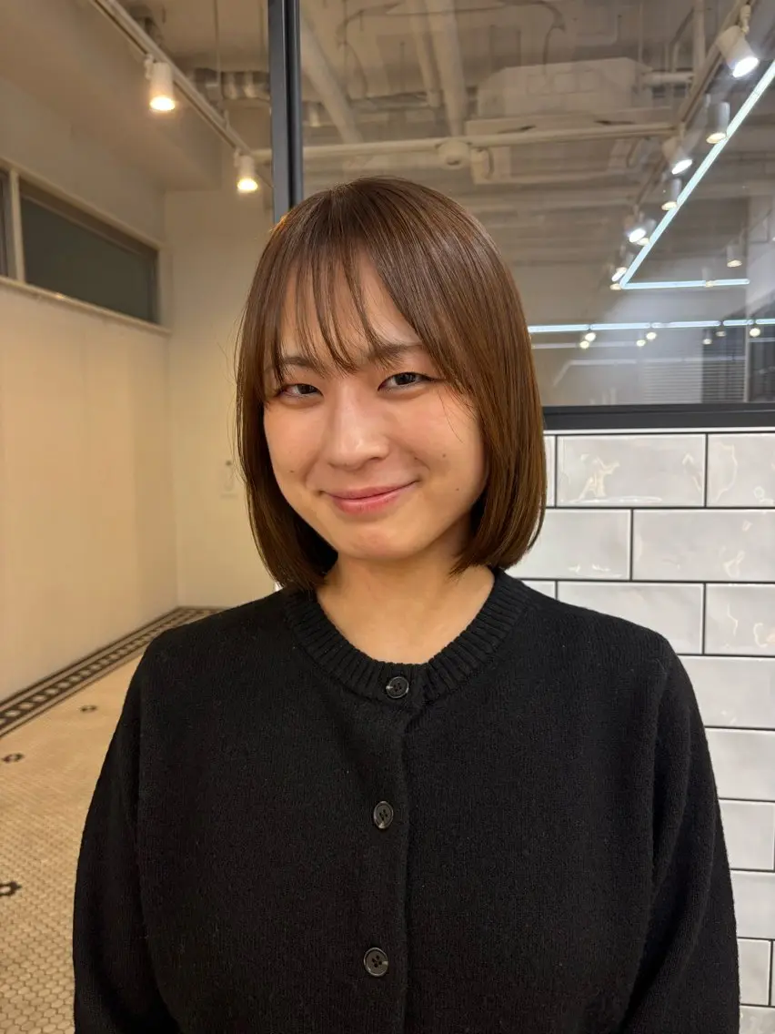 ショート カラー 透明感カラー ヘアカラー トリートメント ハードパーマ Rico💜のヘアスタイル