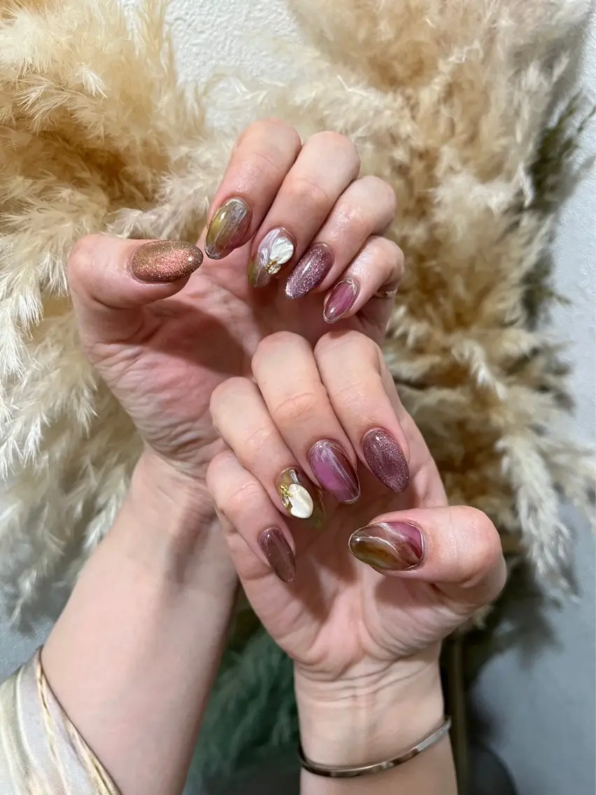 ネイル ニュアンスネイル ハンドネイル Nakagawa Aiのネイルデザイン
