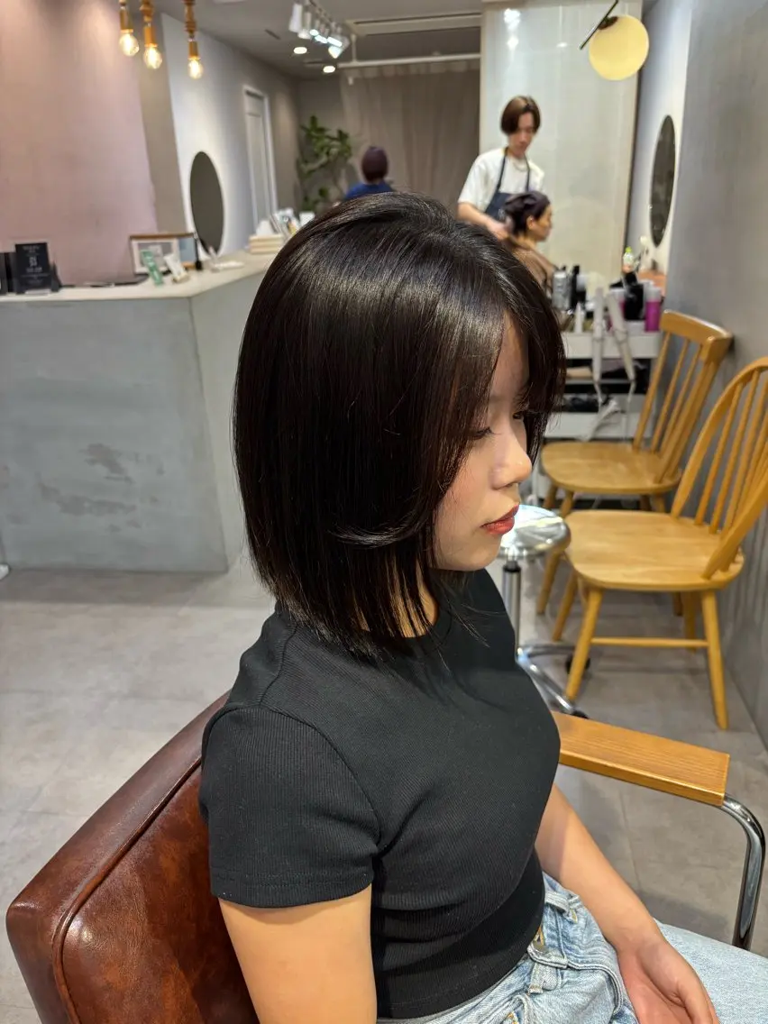 ミディアム トリートメント 野口 咲愛のヘアスタイル