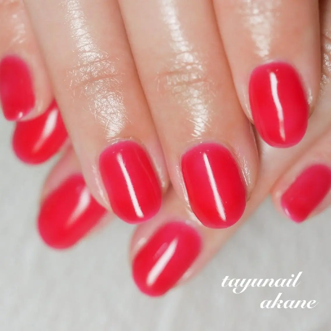 ネイル ブルー ジェルネイル ワンカラーネイル パラジェル 春ネイル ネイルサロン 【たゆnail】のネイルデザイン