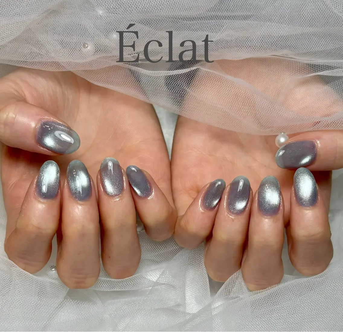 ネイル マグネットネイル ハンドネイル nail salon Éclatのネイルデザイン