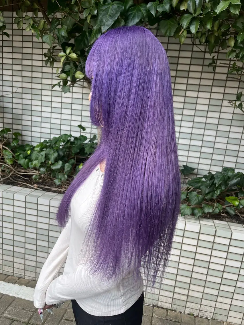 ロング カラー パープルカラー IMARI /のヘアスタイル