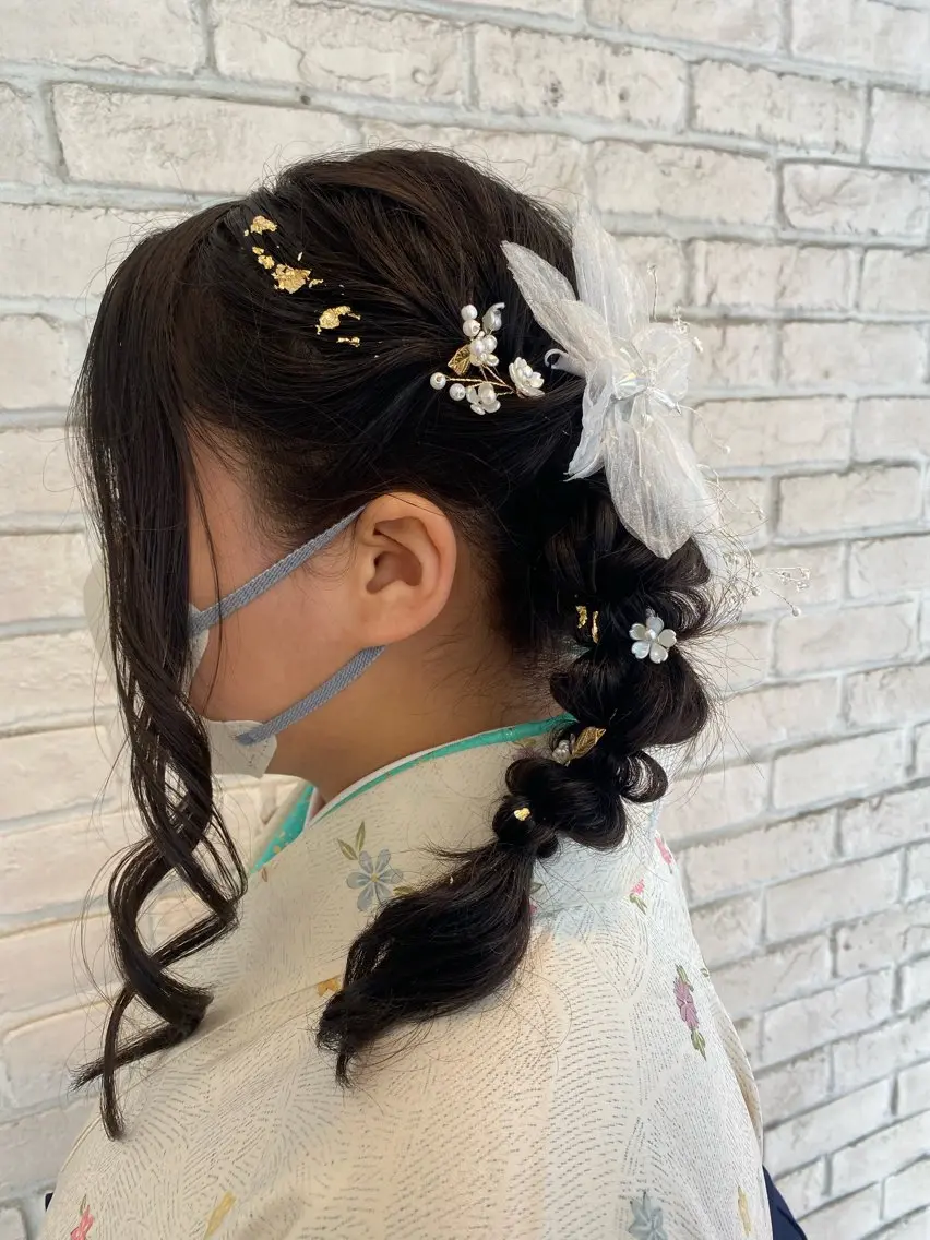 ヘアアレンジ 縮毛矯正／ハイライト 💙mai🐈のヘアスタイル