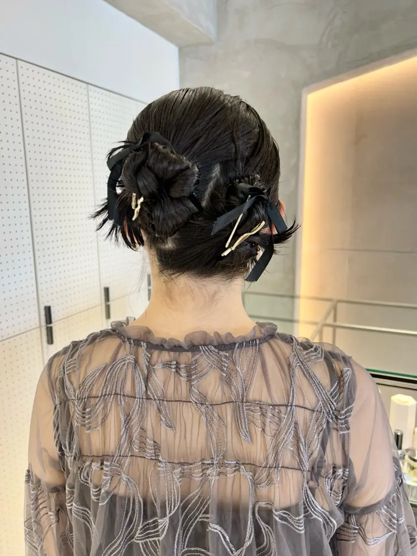 ヘアアレンジ ヘアセット 🎀ヘアセット透明感 /REINA🎀のヘアスタイル