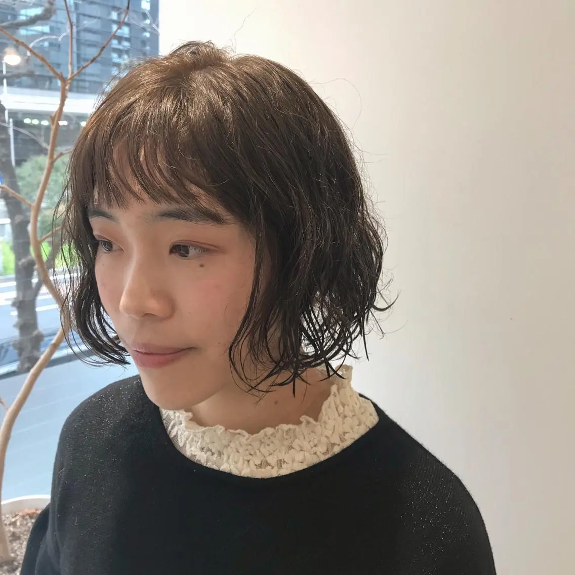 ショート ボブ くせ毛 大阪ヴィーガンサロン KANAKOのヘアスタイル