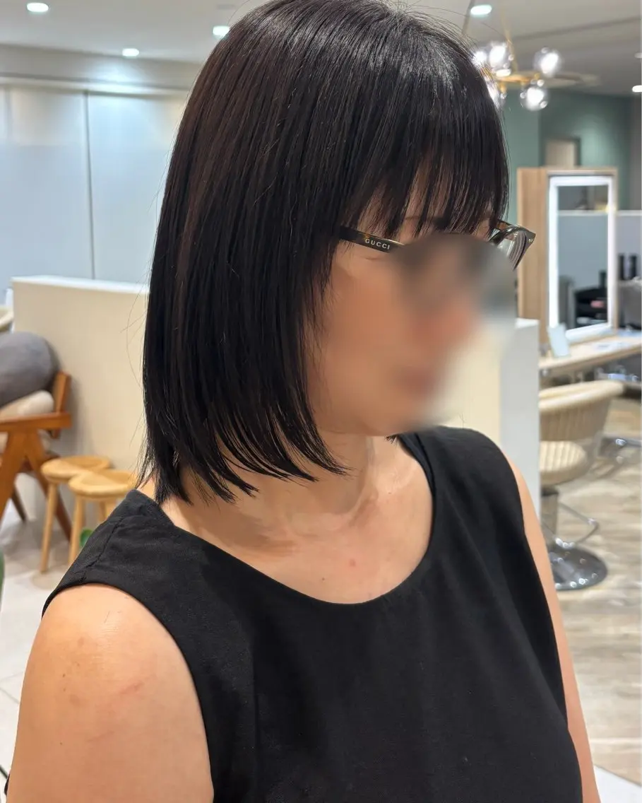 ミディアム 片山 樹月のヘアスタイル